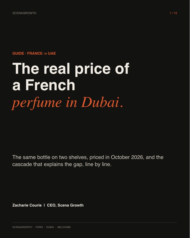 Guide cover: the real price of a French perfume in Dubai